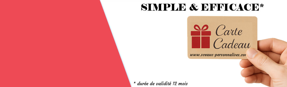 offrez une carte cadeau valable 12 mois sur notre site sceaux-personnalises.com